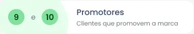 Ilustração da parte de NPS do Dito CX com nota 8 e 9